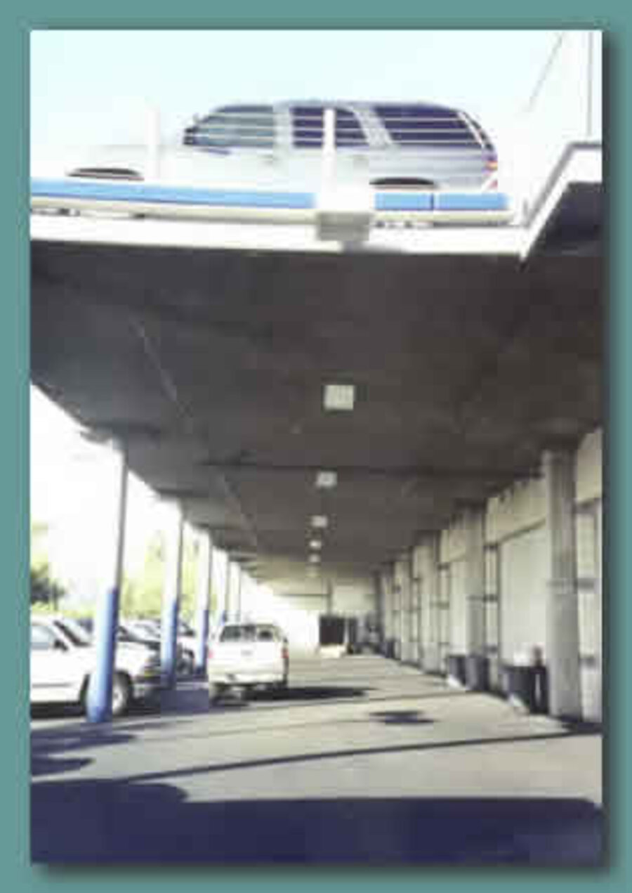 Anaheim Chevrolet dealership parking structure