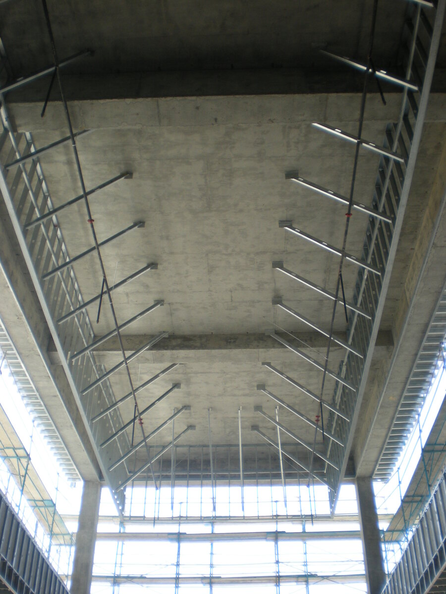 Embassy Suites Ontario atrium structure