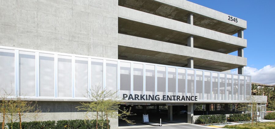 2545 Main Street parking structure exterior