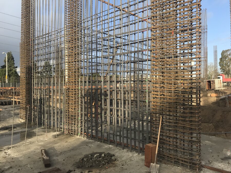 Broadstone Arden at Park and Paseo parking structure interior