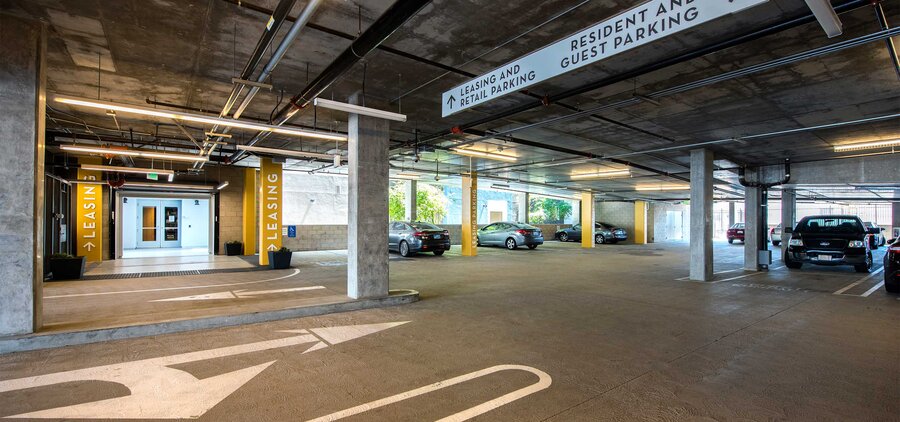 Malden Station parking structure under construction
