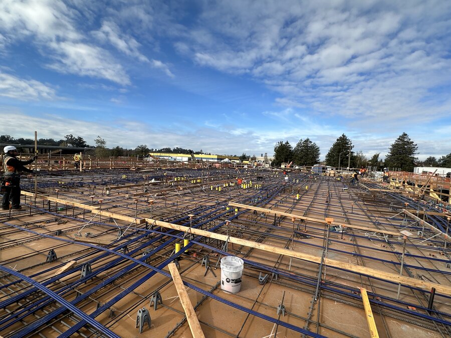 Haven at Deer Creek podium under construction